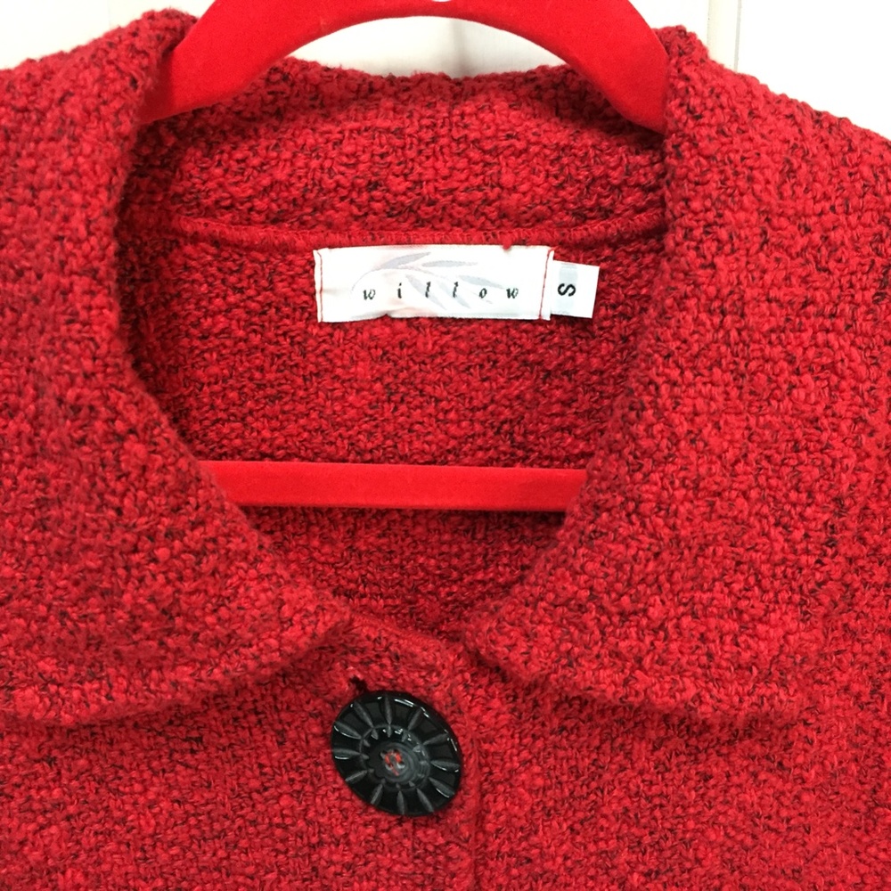 Willow Red Button Down Jacket/ Coat - image 5
